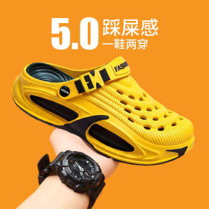 Free Shipping MenS Summer Breathable Non-Slip And Odor-Resistant Slip-On Sandals Designed For Driving Outdoor Activities And Casual Wear
