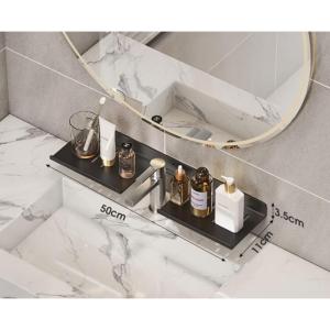 Front Mirror Faucet Toilet Wall-Mounted Shelf Toilet Washbasin Wash-Free Bathroom Storage Shelf