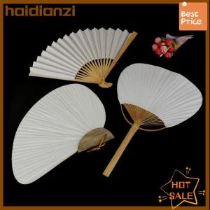 1pc White Folding Elegant Paper Hand Fan Wedding Party Favors