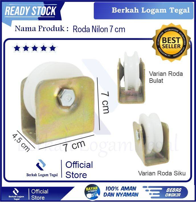 Roda Nilon Ukuran 7 Cm Pintu Pagar Besi Bearing Laher Baru Termurah Lazada Indonesia 8852