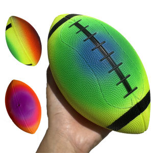 OXO22cm Cầu Vồng Bóng Bầu Dục 9 Inch in Thử Nghiệm Bơm Hơi Bóng Bầu Dục Mỹ Dày Không Mùi