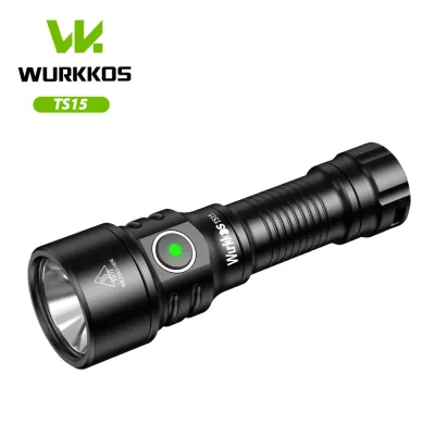 Wurkkos TS15 mini powerful 900LM SFT25R 14500 Battery 401M USB C Rechargeable Light EDC Flashlight