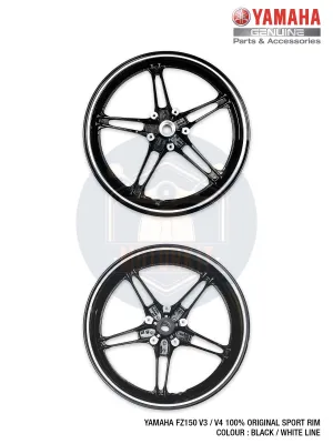YAMAHA FZ150 V3 FZ150i FZ150I FZ 150 100% ORIGINAL SPORT RIM REAR DISC 1PA-F5168-00-4X 1PA-F5338-00-4X 185 x 350 x 17