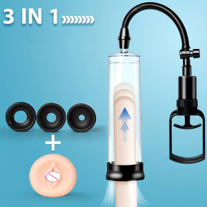 🇸🇬  💪【For Mens Life Happiness】㊙ Vacuum Pump for Men Enlargement Air Pump Strengthen Enlarger Fitness Equipment Safe Material Training Tool