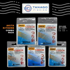Tanago Micro Fishing Hook Neo Carbon KAWA AKITA KITSUNE (Mata Kail)