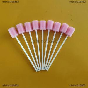 mishun318862 100 miếng bọt biển chăm sóc răng miệng dùng một lần Tăm bông vệ sinh răng miệng kèm que