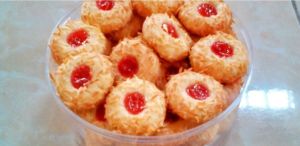 Promo !!cod!!kue thumprint strobery/kue kering 250 gram(1/4 kiloan dalam stoples.