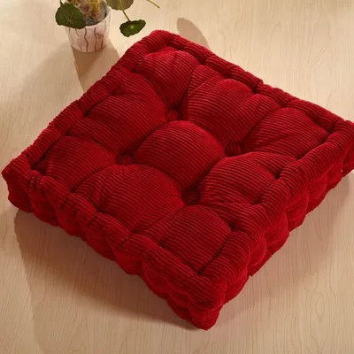 Petally Sofa Seat Cushion 8cm Thick Chair Pad Cushion Tatami Pad Dining Padding Washable Square Solid Color Pillow Futon Sofa Pillow