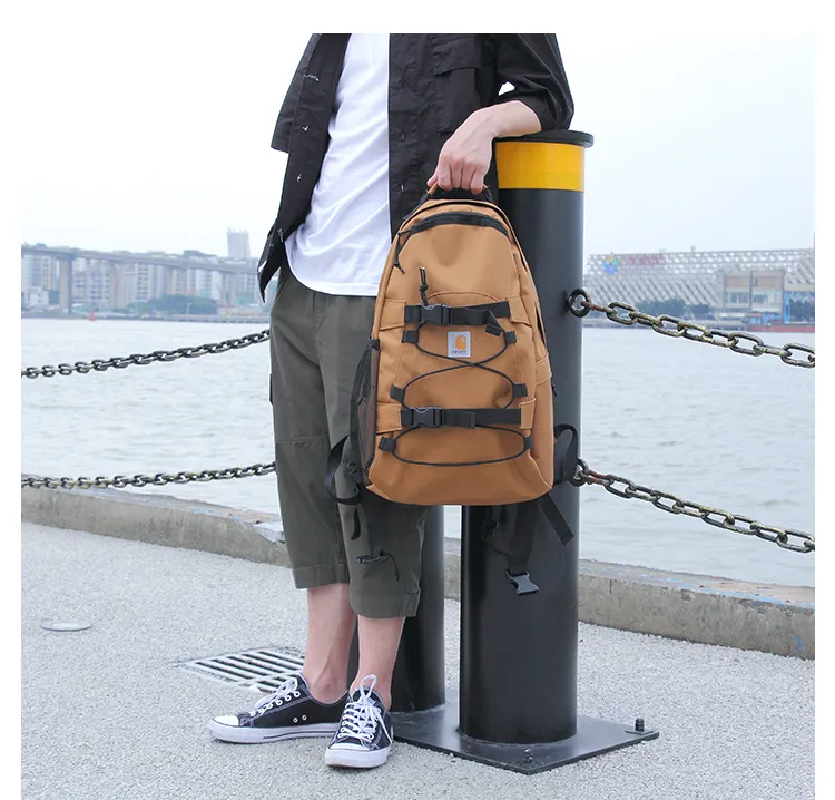 Carhartt Men Skateboard Backpack Street Fashion School Bag Casual Multi functional Travel Backpack Lazada PH