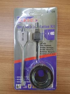 Kosko DRI-LIK-3P 3pcs Lock Installation Kit 2-1/8" Door Cutting Drill Hole Saw Gergaji Lubang 孔锯