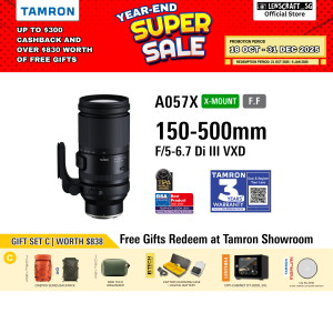 [Fujifilm X] Tamron 150-500mm F5-6.7 Di III VXD Lens [A057X] | Tamron Singapore Warranty
