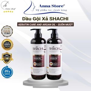 Cặp Gội Xả Dưỡng Sinh Biotin Collagen SHACHI Mềm Mượt Phục Hồi Chống Rụng Kích Thích Mọc Tóc - 750ml*2