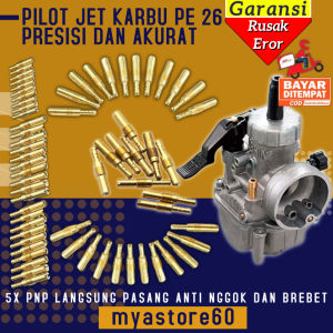 Pilot Jet Pilotjet PJ Spuyer Karbu Karburator Carburator PE NSR 26 PE26 NSR26 Ukuran Size 20 22 25 28 30 32 35 38 40 42 45 48 50 52 55 58 60 Anti Brebet Nggok
