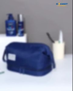 Wet and Dry Makeup Bag Waterproof Travel Toiletry Bag Handbag Cosmetic Organizer Large Capacity for Men and Women