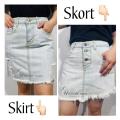 Palda Skort Maong For Ladies. 
