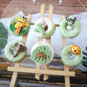 ZEEMIN Jungle Safari Animal Fondant Silicone Mold Forest Woodland Wild Cupcake Topper Cake Decorating Tool Baby Shower Birthday Party