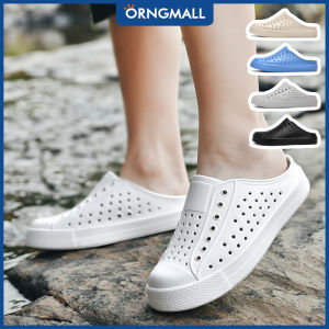 ORNGMALL Summer Boy and Girls Shoes Fashion Children Sandals Casual Waterproof Beach Shoes Korean Style Rain Shoes House Slippers Lightweight Breathable Non-slip Slip-On Lazy Shoes 25-45