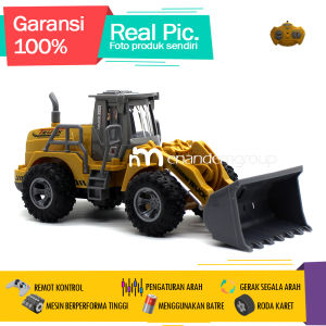 Mainan Mobil Remot Kontrol RC Truk Alat Berat Buldoser Track Loader Lampu LED