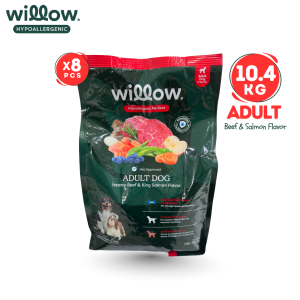 Willow HYPOALLERGENIC Adult Hearty Beef & King Salmon flavor 1.3 kg 8pcs - Willow
