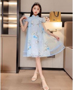 Dress Cheonsam Imlek Anak Perempuan Motif Lilian Transparant