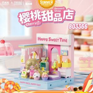Wonder Moon Block 803366-9 A Day Of Rico Store Manager Finding Unicorn Series Gift Decoration Building Brick Toy