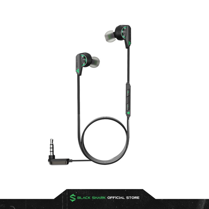 Black Shark AUX wired Earphones Compatible with