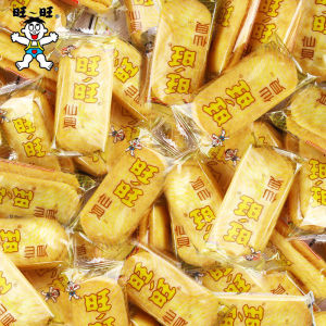 Wangwang Biscuit snack Want Want Childhood nostalgia rice biscuit puffed casual 10 packs