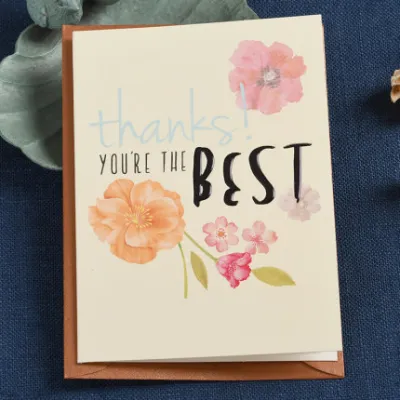 Greeting Gift Card Thank You Card [Series 15] Appreciation