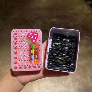 Goddess Black colour hair clip Black colour single hair pin Metal hair clip
