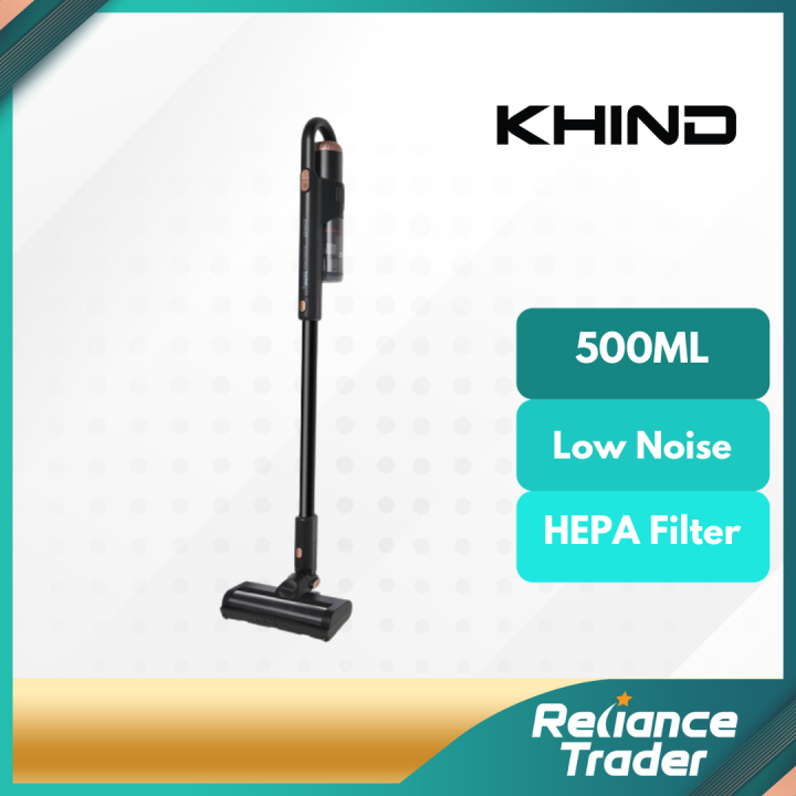 Khind Cordless Vacuum Cleaner 2 in 1 Handheld Vacuum Bagless Low Noise