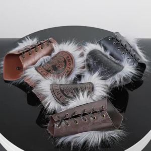 Bảo vệ cổ tay phong cách hiệp sĩ thời Trung cổ dập vân có thể điều chỉnh COSPLAY Phụ kiện đạo cụ