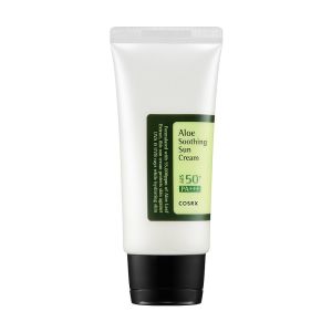 COSRX Aloe Soothing Sun Cream Spf 50+ Pa+++ 50ml Wajah Dengan Aloe Tabir Surya Untuk Kulit Berminyak