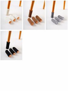 Quivlox Elastic Knitted Chair Leg Covers Felt Bottom Silent Anti Slip Table Feet Protector Floor Sleeves Sarung Kerusi
