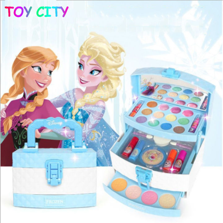 childrens birthday gift pretend play frozen elsa princess Makeup suitcase  Toys set Cosmetic case lipstick kids toys for girls – years Lazada PH