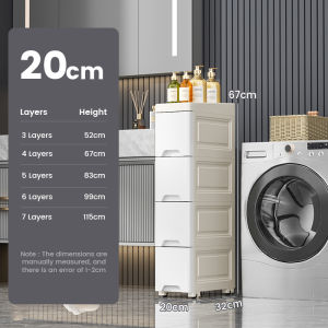 KitchenZ Slim Drawer Cabinet Storage Organizer Cabinet Plastic Durabox Box