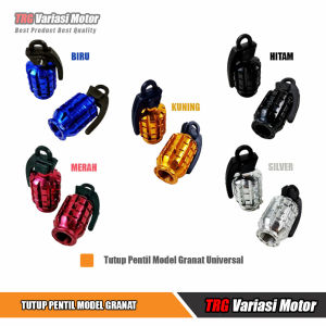 Tutup Pentil Model Granat TRG Universal Satu Set Isi 2 Pcs Untuk Melindungi Pentil Ban Motor Mobil dan Sepeda