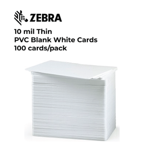 White CR80 10Mil Adhesive Blank Cards (100pcs/Pack)