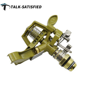 1Pc Garden Rotating Rocker Impact Sprinkler 1/2 inch Male Thread Brass Lawn Watering Adjustable Nozzle Irrigation Sprinkler Copper Auto-rotate Rocker Sprinkler Agriculture Garden Lawn watering Sprayer