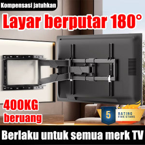 【COD】bracket tv 32 inch Bracket Tv  Layar berputar 180° Kapasitas menahan beban 400KG braket TV LED 32-120 Inch Universal Smart TV Digital LCD Braket Fleksibel