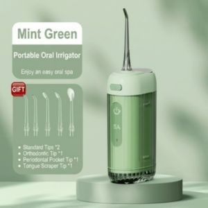 Mijia Cordless Oral Irrigator - 200ML Detachable Tank 3 Modes USB Charging Dental Care with 2 Nozzles
