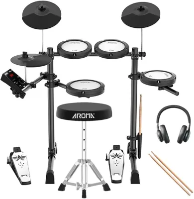 Drum Elektrik Portable Digital Electronic Kit Electric AROMA TDX-16S