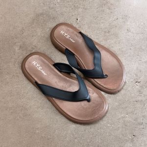 Sandal Jelly Wanita Terbaru/ Sendal Jepit Karet Cewek Kekinian/ HYS 3883-1 Jelly Import