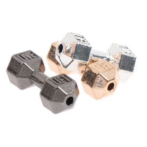 💥【Special price】💥UWO 2pcs 1/12 dollhouse Miniature barbell dumbbells Fitness weights ยิมรุ่นของเล่น