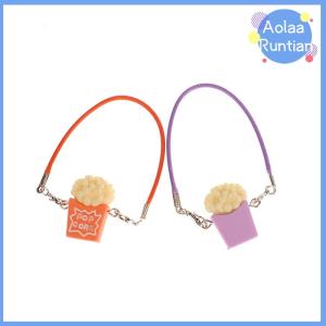 Aolaa Mini Dollhouse Popcorn Bag Crossbody Bags Dolls Hanging Decoration Cute Plush Labubu Doll Decor Accessories Kid Toys