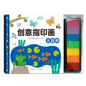 DangDang Kids Finger Painting Book DIY-Friendly 7 Safe Colors Washable and Non-Toxic Early Educational Color Awareness for Kids Aged 3+