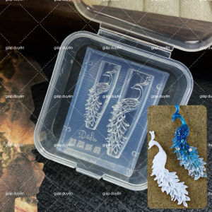 Khuôn chim khổng tước silicon nail