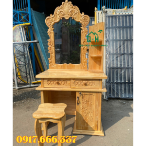 Bàn học sinh đôi gỗ ép okal màu kem kích thước 1m2 và 1m4 giá rẻ