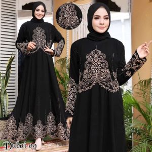 ABAYA DRESS JUBAH HITAM BUSUI DUBAI 09