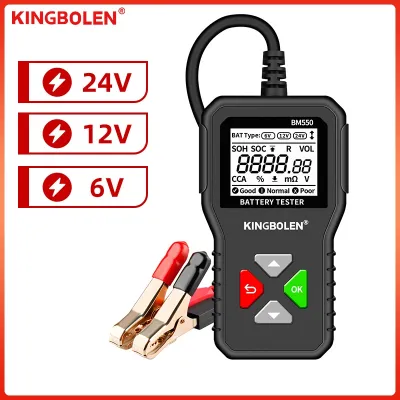 【COD】BM550 6V 12V 24V 100 - 2000 CCA 2Ah-220Ah Car Battery Tester Auto Detection System Battery Analyzer Tool