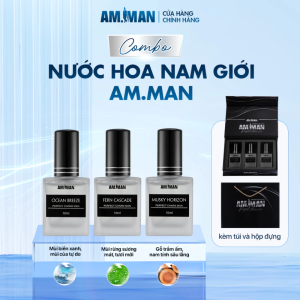 Nước hoa nam AM-MAN lịch lãm sang trọng hương thơm cuốn hút lưu hương tới 12h 10ml/chai
